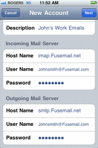 Account Configuration iPhone IMAP Setup Guide